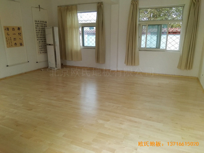 徐州北供電車間休閑館體育木地板鋪設案例3