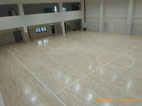 上海濱江文教區(qū)三樓籃球館運動地板施